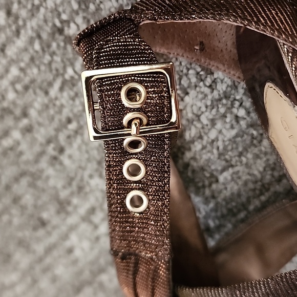 GIANNI BINI Strappy Bronze Platform Heels - Picture 13 of 14